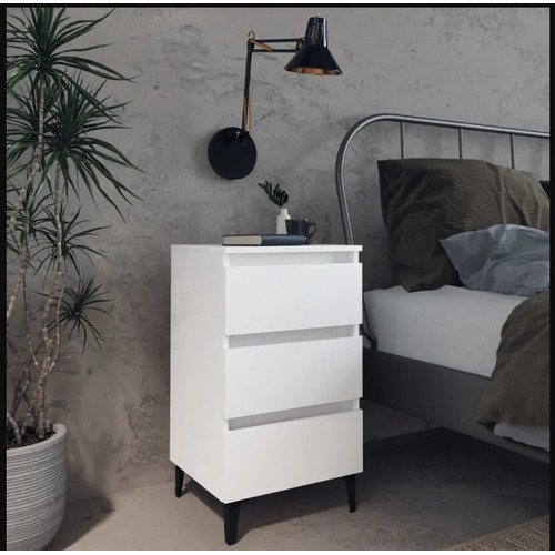 187 - A bedside cabinet by Soham Steel RRP £72