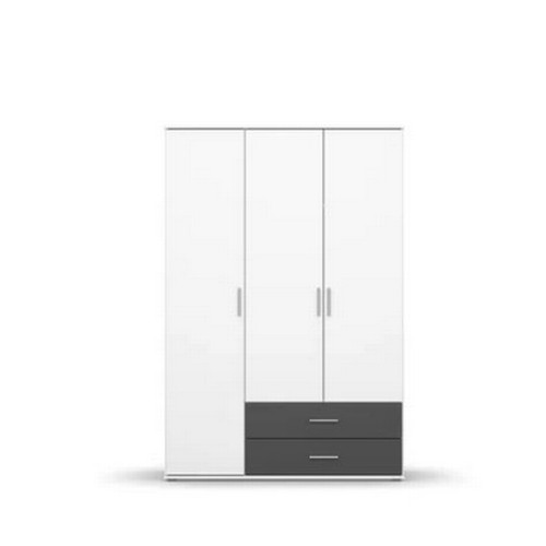 200 - A flat packed 3 door wardrobe in white type Laffitte RRP £399