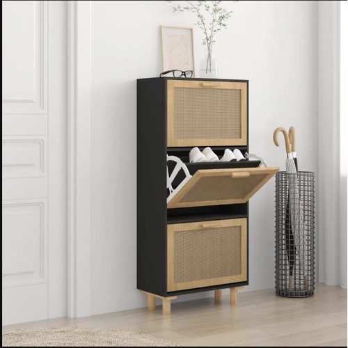 204 - A shoe storage cabinet by VidaXL for 12 pairs of shoes RRP £229