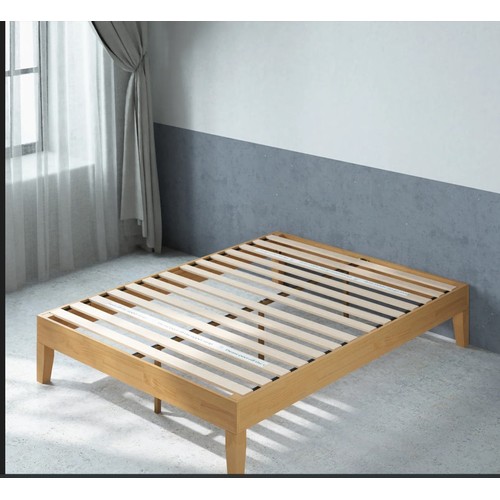 347 - A flat packed 6ft super king wooden bed frame type Maxen retail price £219