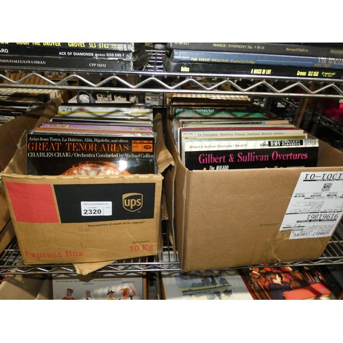 2320 - A large quantity of various LP vinyl records. Not practical to list in detail so please view or see ... 