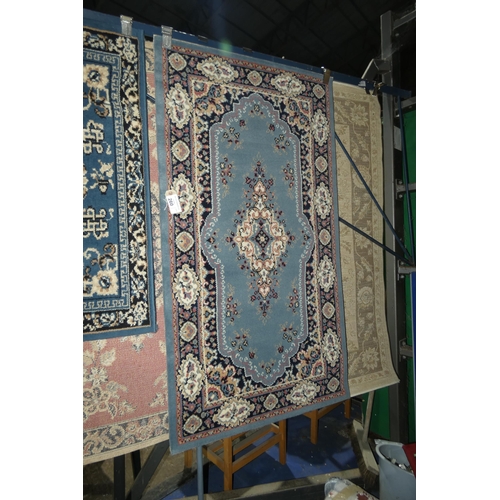 260 - A blue ground patterned rug approx 80*150cm