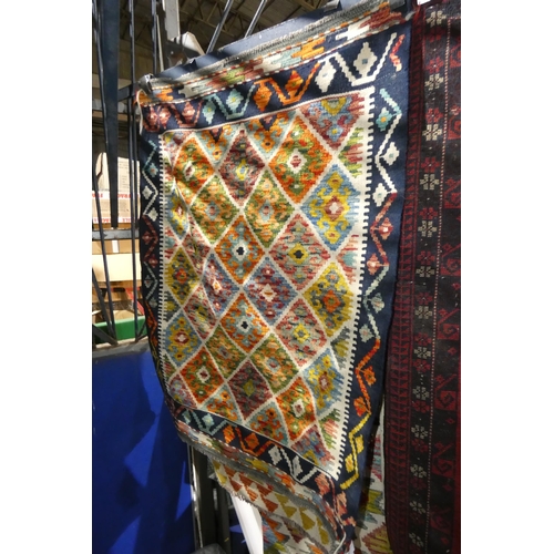 273 - A chobi kilim rug approx 121*74cm