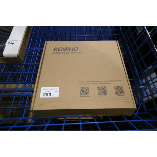 250 - A set of bathroom digital scales by Renpho, unused boxed