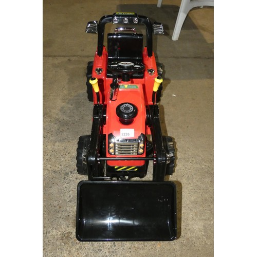 2226 - 1 x child's ride on 12v battery powered toy tractor type ZP1006. unboxed & assembled RRP £229- Colou... 