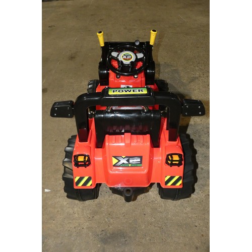 2226 - 1 x child's ride on 12v battery powered toy tractor type ZP1006. unboxed & assembled RRP £229- Colou... 