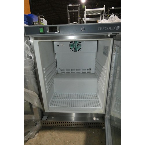 1158 - An unused under counter freezer by Tefcold type UF200VGS-P