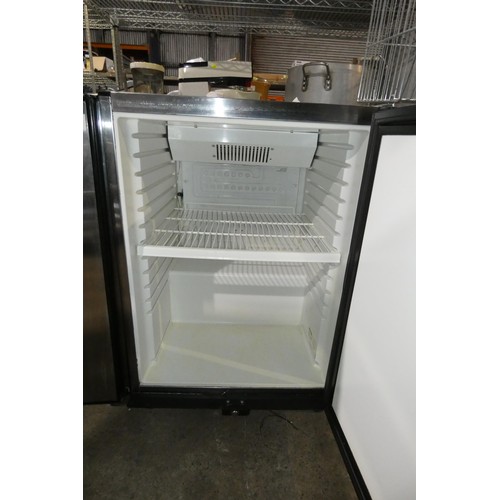 1177 - 2 x commercial stainless steel under counter fridges by Derby type G18c 1 x requires attention - buy... 