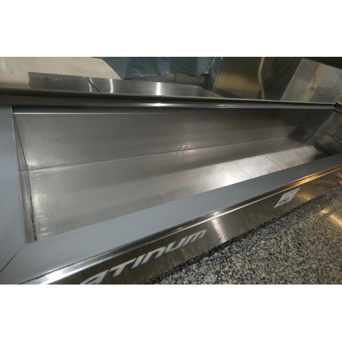 1260 - A commercial stainless steel counter top salad bar by LEC type Platinum - trade - Requires Attention