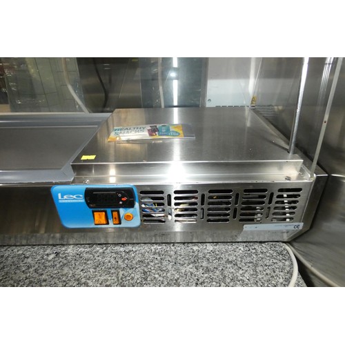 1260 - A commercial stainless steel counter top salad bar by LEC type Platinum - trade - Requires Attention