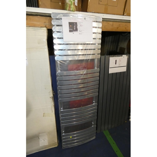 82 - 1 x Brittney heated towel rail approx 50 x 160cm RRP £411