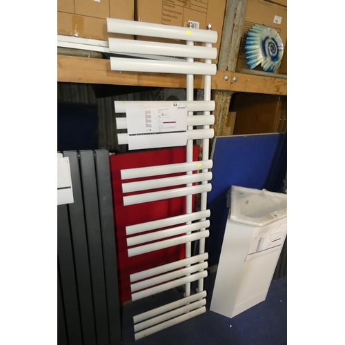 84 - 1 x Lexi vertical flat panel towel rail approx 50 x 175cm RRP £185