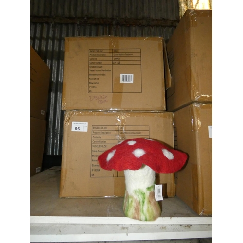 96 - 2 boxes each containing 8 x Shoeless Joe 8464 giant woolen toadstools (16 in total)