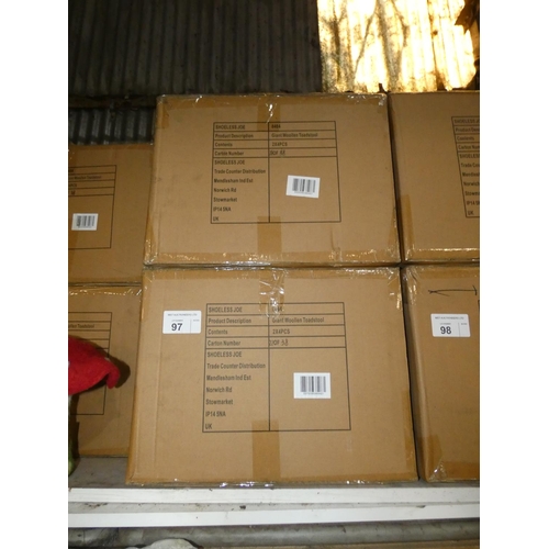 97 - 2 boxes each containing 8 x Shoeless Joe 8464 giant woolen toadstools (16 in total)