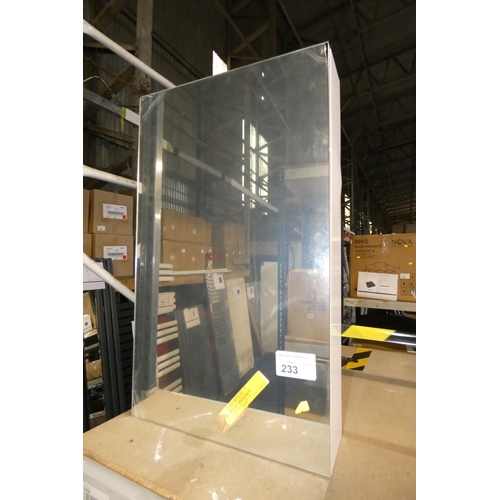 233 - 1 x Cheree wall mounted bathroom cabinet with single mirrored door approx 40 x 67cm