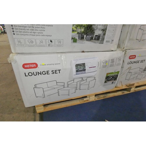 441 - A Keter Armona 4 seater lounge / patio set comprising 1 x two person sofa, 2 x chairs and 1 x coffee... 