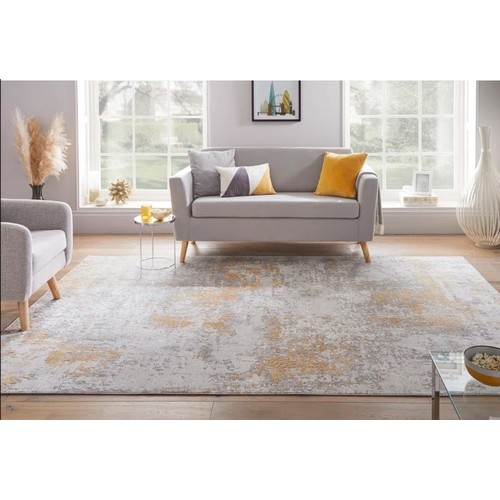 542 - 1 x Edgeworth silver / gold / beige rug approx 300 x 200cm RRP £116