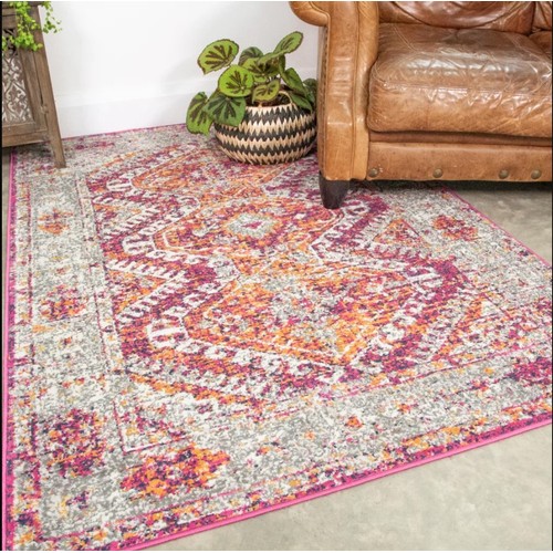 545 - 1 x Bressler Aztec multicolor rug approx 200 x 290cm RRP £109