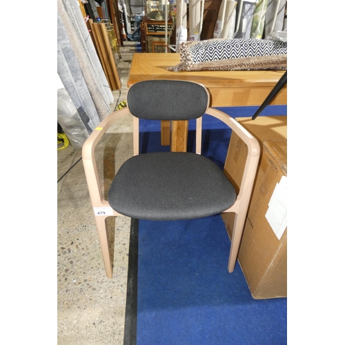 479 - 1 x wood framed dining chair