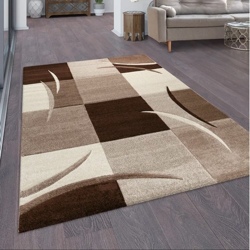 559 - 1 x Aliana flatweave chocolate / brown / cream rug approx 200 x 290cm RRP £146