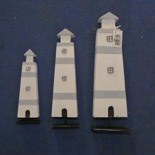 118 - 2 boxes each containing 24 x Shoeless Joe 8353 lighthouse ornament sets - 3 in each set (48 sets of ... 