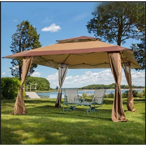 360 - 1 x Torkom 4 x 4m steel pop up gazebo