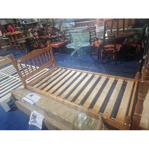 588 - 1 x Pine 3ft single bed frame. Please note that no mattress is included