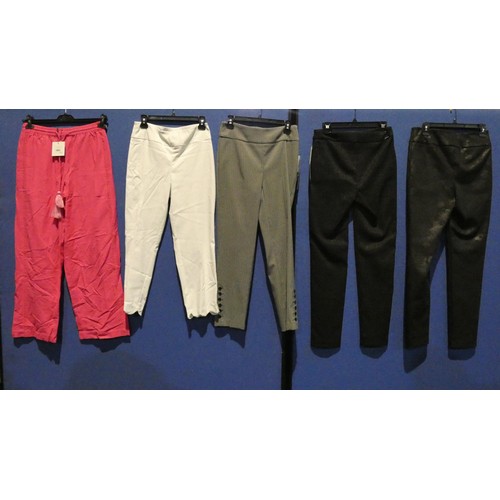 2354 - 5 x various pairs of ladies trousers. Not practical to list in size detail so please view or see pho... 