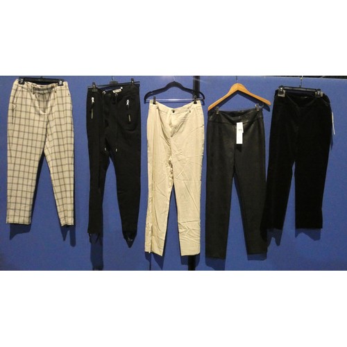 2359 - 5 x various pairs of ladies trousers. Not practical to list in size detail so please view or see pho... 