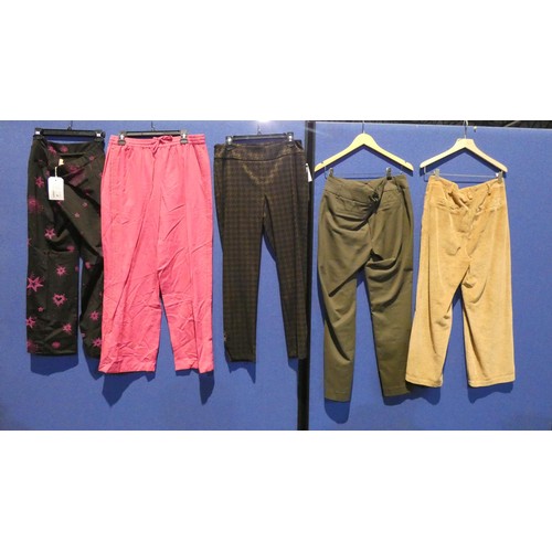 2363 - 5 x various pairs of ladies trousers. Not practical to list in size detail so please view or see pho... 