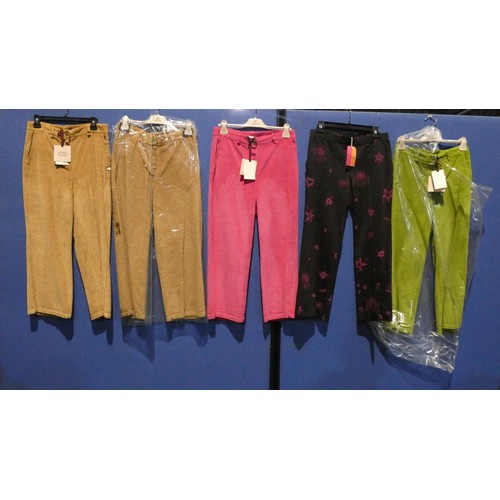 2366 - 5 x various pairs of ladies trousers. Not practical to list in size detail so please view or see pho... 