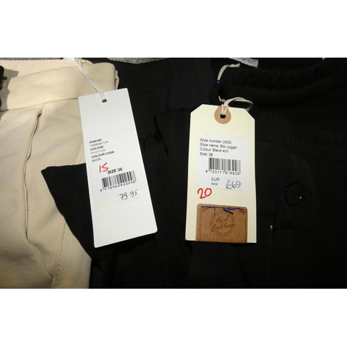 2408 - A quantity of ladies trousers in various sizes / types. Not practical to list in detail so please vi... 