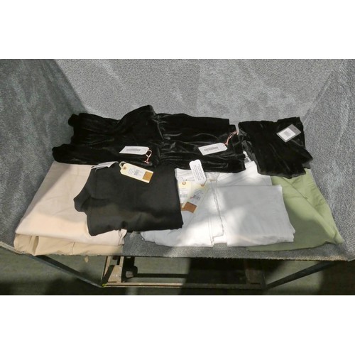 2410 - A quantity of ladies trousers in various sizes / types. Not practical to list in detail so please vi... 