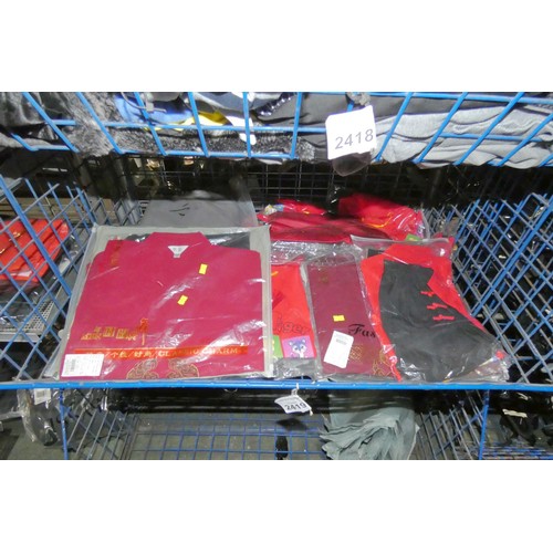 2419 - A quantity of various clothing. Not practical to list in detail so please view or see photographs. C... 