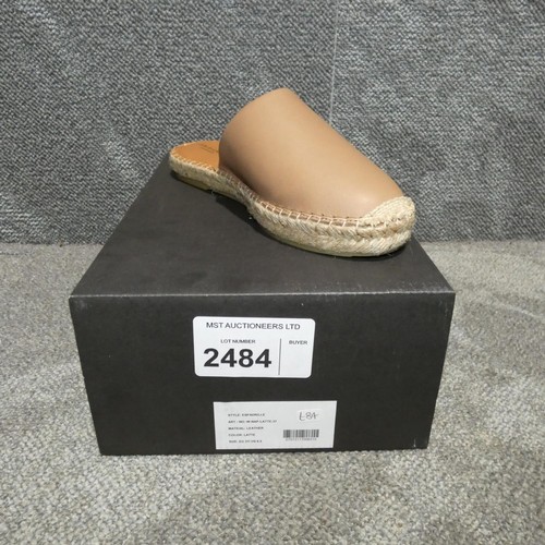 2484 - A pair of ladies shoes by Jim Rickey type Espadrille Latte size EU 37 RRP £84