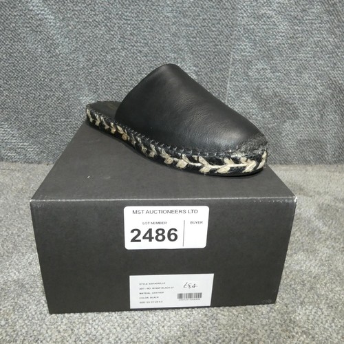 2486 - A pair of ladies shoes by Jim Rickey type Espadrille Black size EU 37 RRP £84