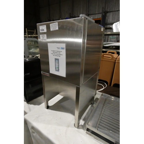 1098 - A commercial stainless steel milk fridge by Autonumis, no drip tray included 240v - trade. Tested No... 