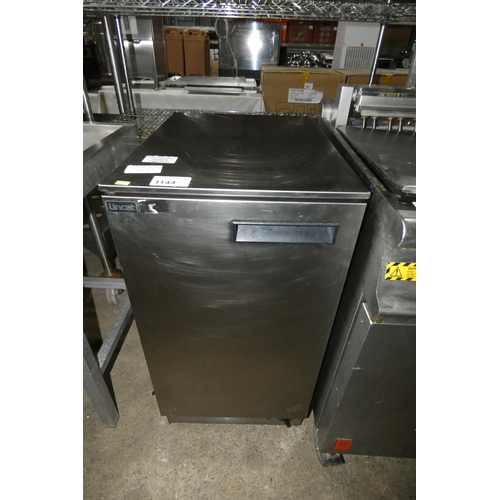 1144 - A commercial stainless steel catering type hot cupboard by Lincat approx 60x46cm. Tested Working