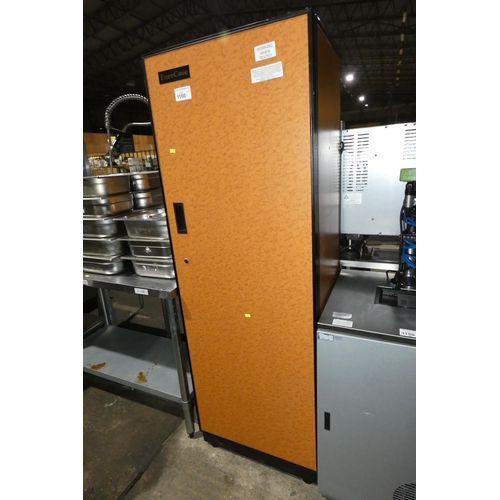 1160 - A Eurocave wine ageing cabinet model V-256 meca, runs at approx 12°c/constant room temperature - tra... 