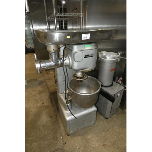 1179 - A large commercial food mixer and mincer by Crypto Peerless type JB22F 240v - trade