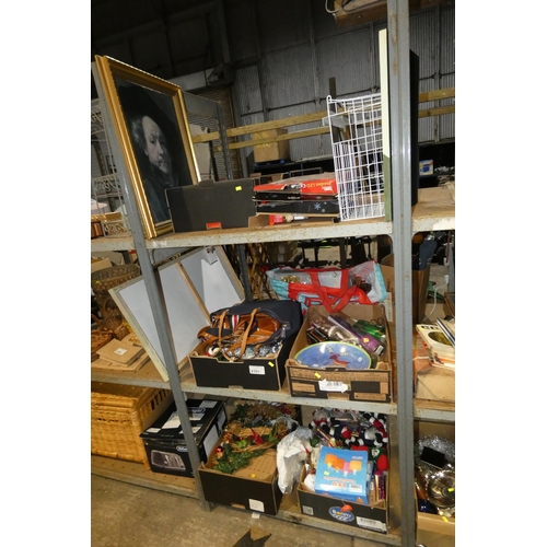 2101 - A quantity of various items including a Christmas decorations, fairy lights etc. Contents of 1 bay /... 