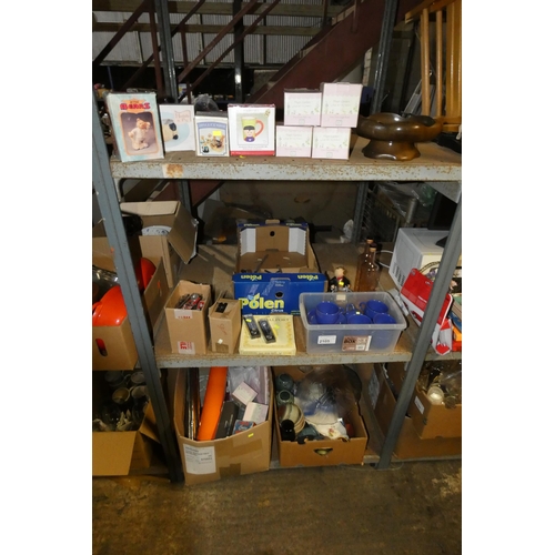 2105 - A quantity of various items including crockery, cutlery, novelty tea spoons etc. Contents of 1 bay /... 