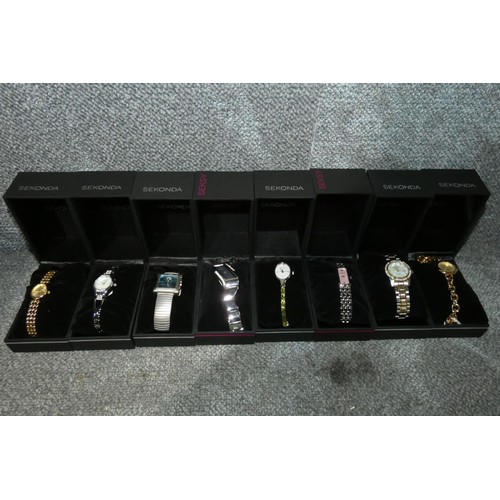 2646 - 8 x various boxed ladies Sekonda wrist watches