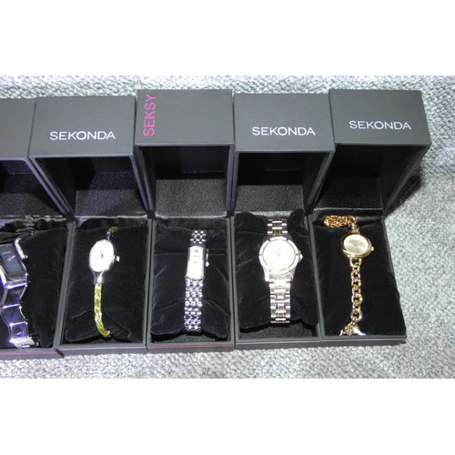 2646 - 8 x various boxed ladies Sekonda wrist watches