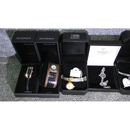 2647 - 8 x various boxed ladies Sekonda wrist watches