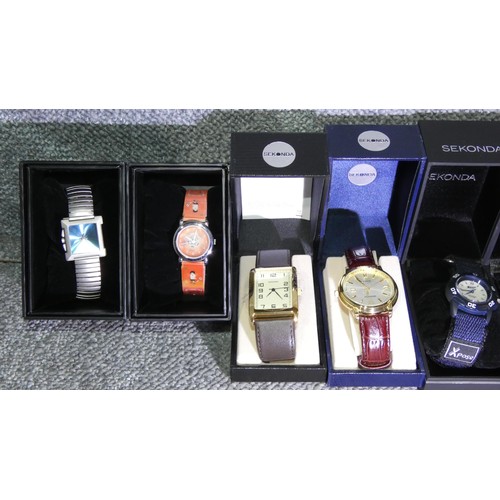 2650 - 10 x boxed various wrist watches by Sekonda