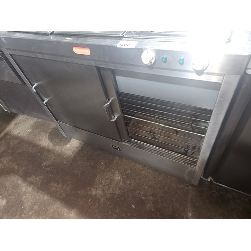 1209 - A commercial stainless steel heated cabinet & carvery server by Solar Apollo 240v - trade