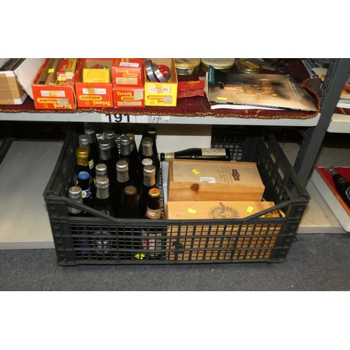 3080 - A quantity of miscellaneous vintage beers etc (two bottom shelves)