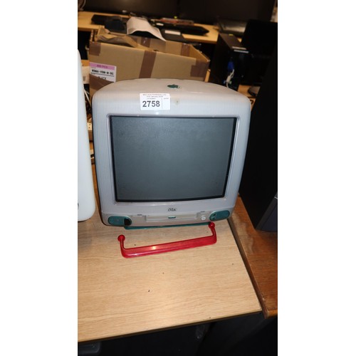 2758 - A vintage Apple Mac - iMac - no HDD no OS unit only - trade