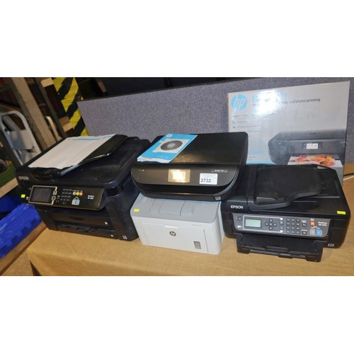 2732 - 4 x various office printers by Epson & HP - trade All  Requires Attention